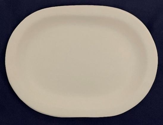 BANDEJA OVALADA CON BORDE