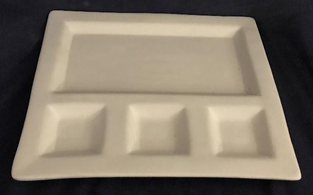 BANDEJA RECTANGULAR 3 POCILLOS