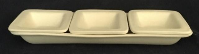 BANDEJA RECTANGULAR MAS 3 POCILLOS